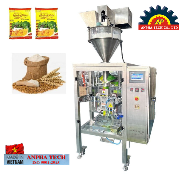Máy Đóng Gói Bột Chiên Giòn, Chiên Xù Anpha Tech ISO 9001:2015 Made In Vietnam