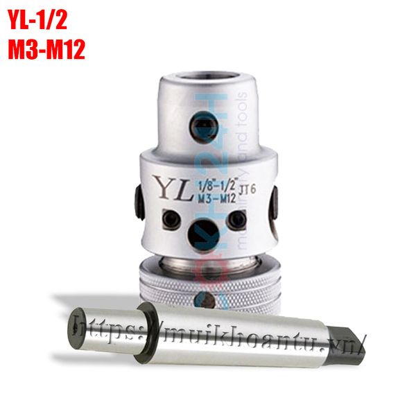 Đầu kẹp mũi taro YL-1/2 M3-M12