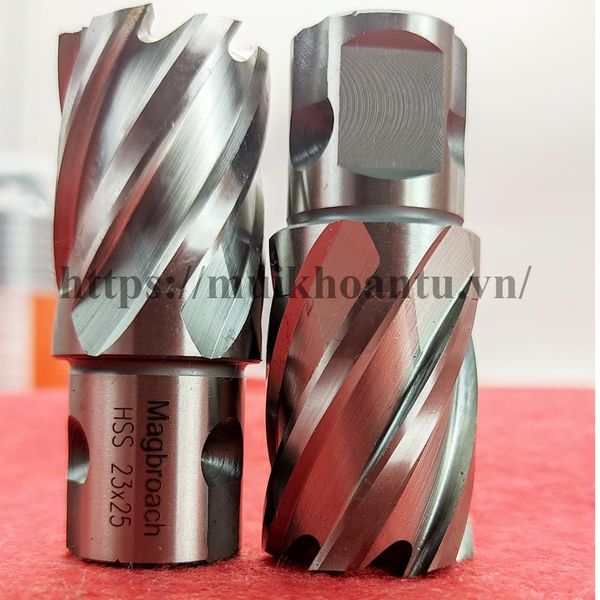 Magbroach HSS 23x25 Mũi khoan từ thép gió phi 23