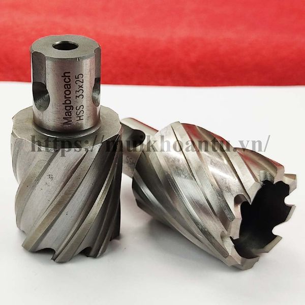 Magbroach HSS 33x25 Mũi khoan từ thép gió phi 33