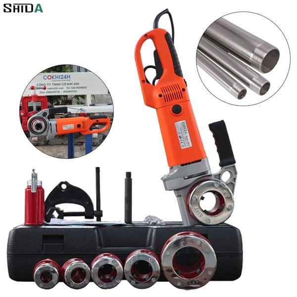 Máy tiện ren ống cầm tay ShiDa