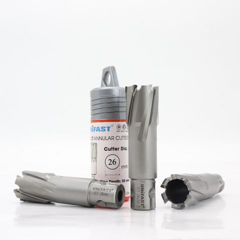 Mũi khoan từ 26mm khoét lỗ sắt loại hợp kim UNIFAST TCT 26x50