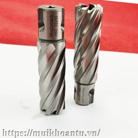 Magbroach HSS 22x50 Mũi khoan từ thép gió 22mm