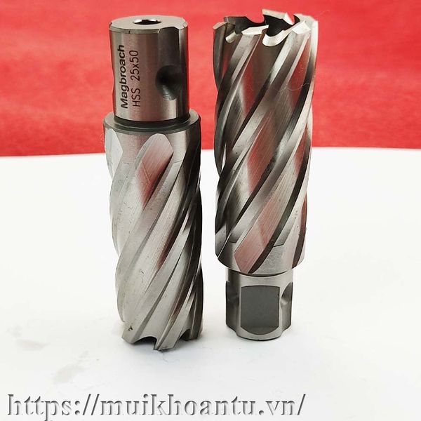 Magbroach HSS 25x50 Mũi khoan từ thép gió 25mm