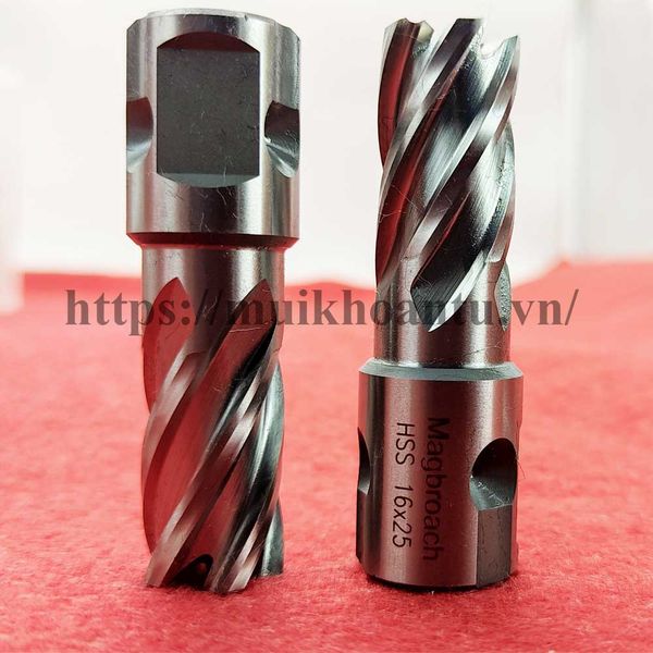 Magbroach HSS 16x25 Mũi khoan từ thép gió 16mm