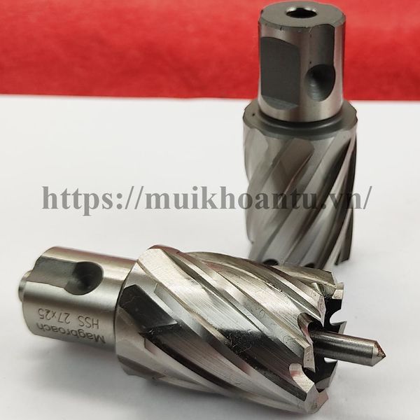 Magbroach HSS 27x25 Mũi khoan từ thép gió phi 27