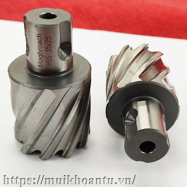 Magbroach HSS 35x25 Mũi khoan từ thép gió phi 35