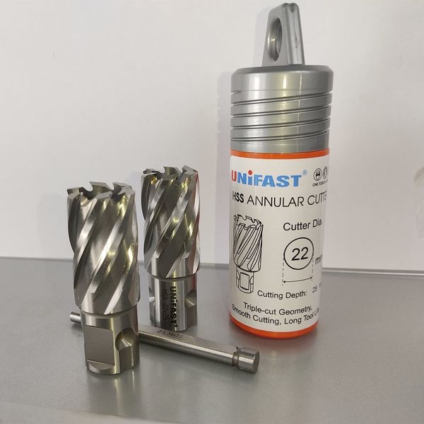 Mũi khoan từ phi 22 hiệu unifast lọi thép gió