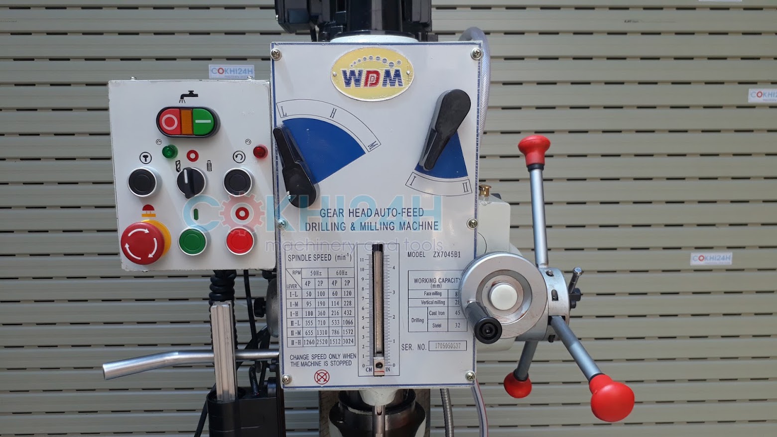 Cấu tạo máy khoan phay WDDM ZX7045B1