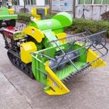 MÁY GẶT LÚA LIÊN HỢP MINI SCM 4LZ-1.0 CÓ SÀNG RUNG GẶT LÚA ĐỔ