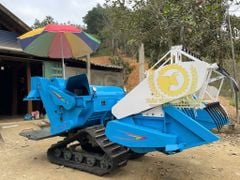 MÁY GẶT LÚA MINI 1.5 SKY D25 CHUYÊN ĐI SÌNH LẦY GẶT LÚA ĐỔ