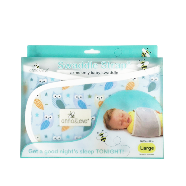 Anna&Eve Khăn Quấn Ngủ Ngon, Chống Giật Mình Cho Bé Sơ Sinh - Hoa Văn Xanh