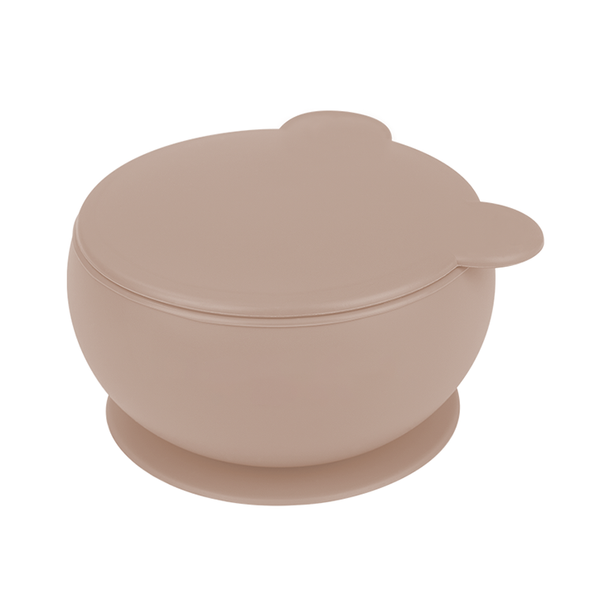 MinikOiOi Chén Ăn Kèm Nắp Đậy Silicone Có Đế Hít Chống Trơn