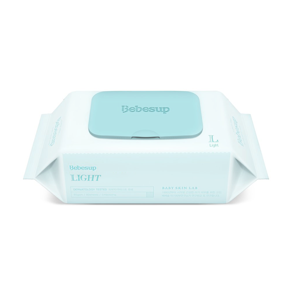 Bebesup Khăn Giấy Ướt Light, An Toàn Cho Mẹ & Bé