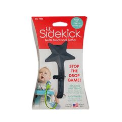 LIL' SIDEKICK DÂY ĐAI ĐA NĂNG SILICONE CỐ ĐỊNH ĐỒ VẬT CHO BÉ CÓ KHÓA 2 ĐẦU THÔNG MINH - XÁM