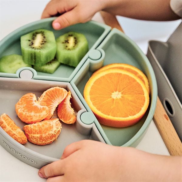 MinikOiOi Khay Ăn Dặm Silicone Có Thể Tháo Rời