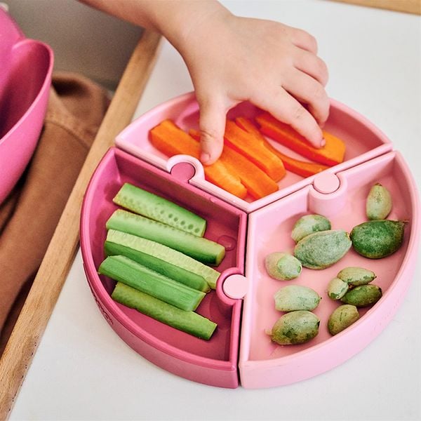 MinikOiOi Khay Ăn Dặm Silicone Có Thể Tháo Rời