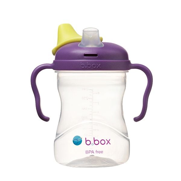 b.box Bình Nước Vòi Silicone 240ml Có Van Chống Sặc Cho Bé Tập Uống Nước