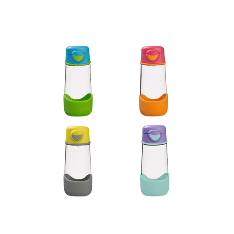 B.BOX BÌNH NƯỚC VÒI SILICONE CHẤT LIỆU TRITAN CAO CẤP, CÓ VAN CHỐNG SẶC CHO BÉ 450ML