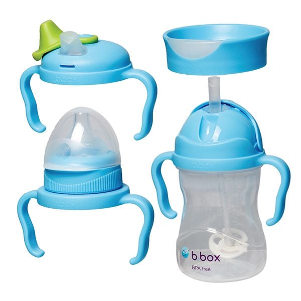 b.box Bộ Bình Nước 4 Nắp Thay Thế Tiện Dụng Cho 4 Giai Đoạn Phát Triển Của Bé