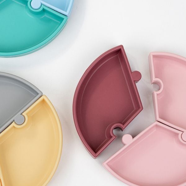 MinikOiOi Khay Ăn Dặm Silicone Có Thể Tháo Rời