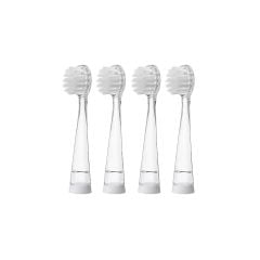 BRUSH-BABY BỘ 4 ĐẦU BÀN CHẢI THAY THẾ TIỆN DỤNG CHO BÀN CHẢI ĐIỆN SÓNG ÂM WILDONES  (0-10 TUỔI)