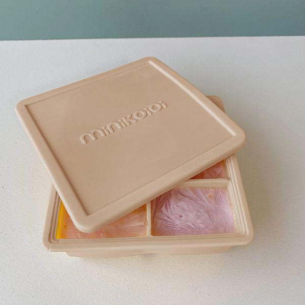MinikOiOi Khay Trữ Thức Ăn Silicone Có Nắp Đậy
