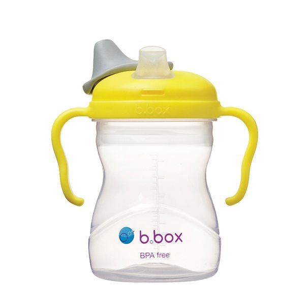 b.box Bình Nước Vòi Silicone 240ml Có Van Chống Sặc Cho Bé Tập Uống Nước