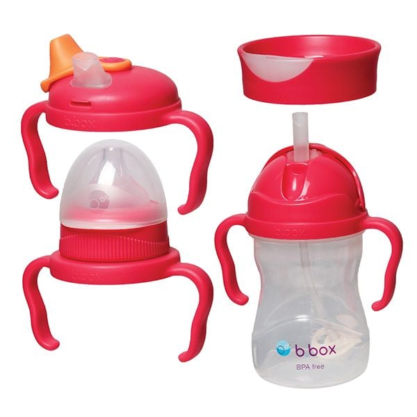 b.box Bộ Bình Nước 4 Nắp Thay Thế Tiện Dụng Cho 4 Giai Đoạn Phát Triển Của Bé