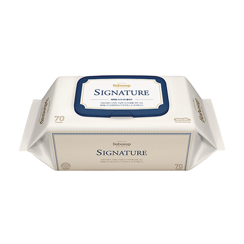 BEBESUP KHĂN GIẤY ƯỚT CHẤT LIỆU VẢI KHÔNG DỆT MỀM MẠI, AN TOÀN CHO MẸ VÀ BÉ - SIGNATURE