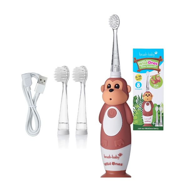 Brush-Baby Bàn Chải Điện Sóng Âm Kèm Sạc WildOnes Cho Bé (0 - 10 Tuổi)