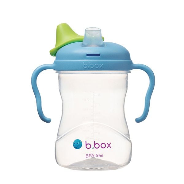 b.box Bình Nước Vòi Silicone 240ml Có Van Chống Sặc Cho Bé Tập Uống Nước