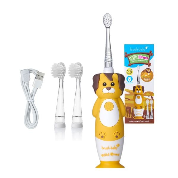 Brush-Baby Bàn Chải Điện Sóng Âm Kèm Sạc WildOnes Cho Bé (0 - 10 Tuổi)