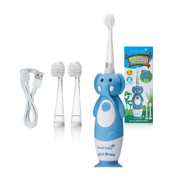 Brush-Baby Bàn Chải Điện Sóng Âm Kèm Sạc WildOnes Cho Bé (0 - 10 Tuổi)