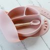 MINIKOIOI BỘ ĂN DẶM SỐ 2 CHO BÉ CHẤT LIỆU SILICONE CAO CẤP GỒM KHAY, YẾM VÀ MUỖNG