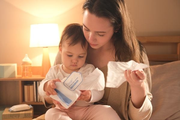 L'Ange Khăn Vải Khô Đa Năng Cho Mẹ & Bé (Bịch 100 Miếng)