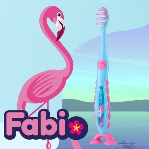 Brush-Baby Bộ 2 Bàn Chải Đánh Răng Flossbrush Cho Bé (3 - 6 Tuổi)
