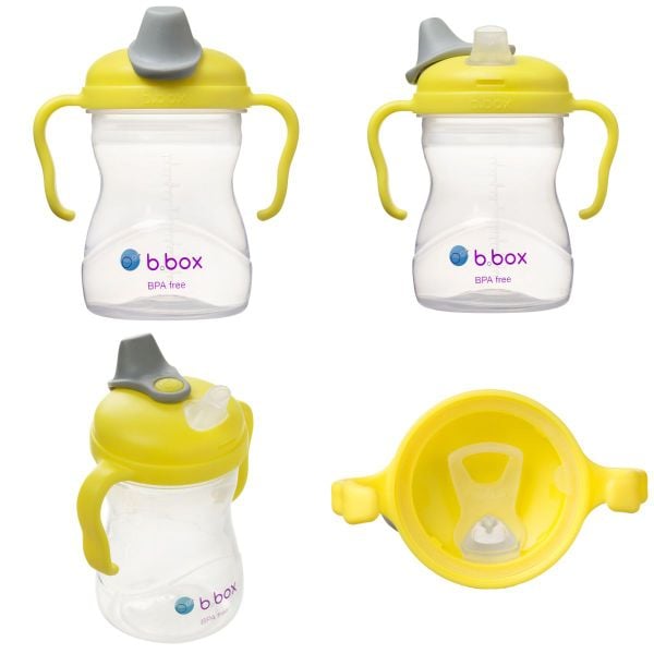 b.box Bình Nước Vòi Silicone 240ml Có Van Chống Sặc Cho Bé Tập Uống Nước