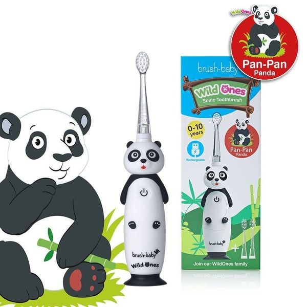 Brush-Baby Bàn Chải Điện Sóng Âm Kèm Sạc WildOnes Cho Bé (0 - 10 Tuổi)