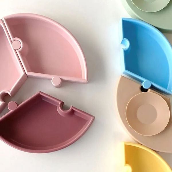 MinikOiOi Khay Ăn Dặm Silicone Có Thể Tháo Rời