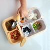 MOYUUM BỘ THÌA DĨA HÌNH TRÁI TIM CHO BÉ TẬP ĂN DẶM