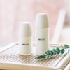 MOYUUM BÌNH SỮA THỦY TINH TRÁNG SILICONE CHO BÉ