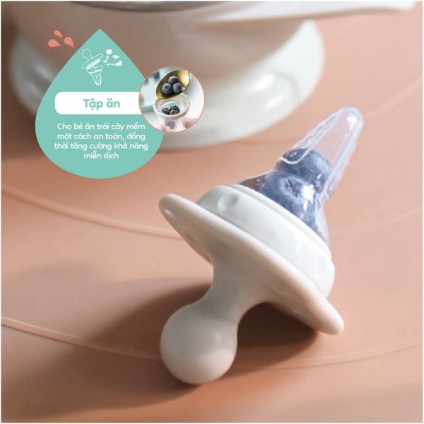 FARLIN Bộ Túi Nhai, Gặm Nướu Và Bàn Chải Mát Xa Nướu Silicone Cho Bé