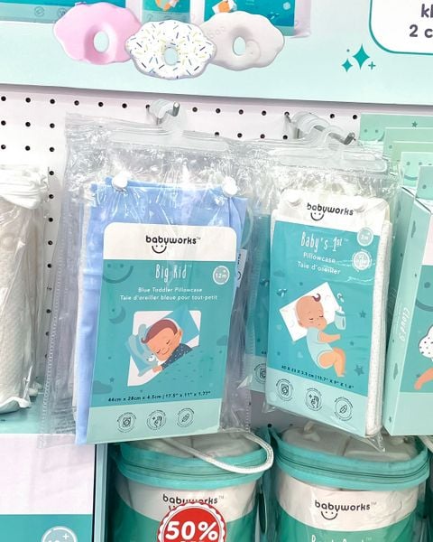 Babyworks Vỏ Gối Ngủ Thoáng Khí Mềm Mại Giúp Bé Ngủ Ngon