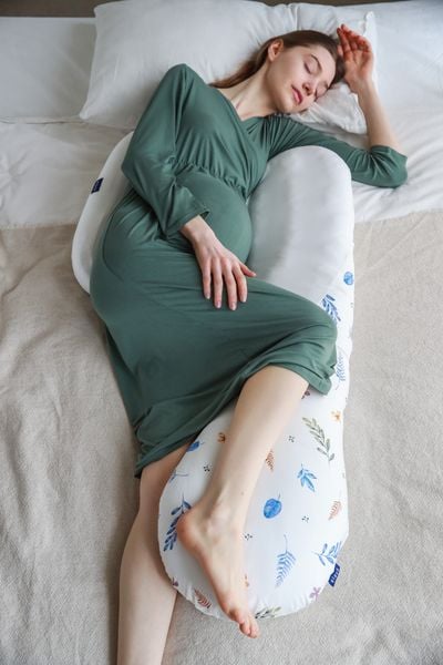 Elava Ruột Gối Bầu Đa Năng Chữ H Nâng Đỡ Toàn Thân, 100% Bông Huvis Kháng Khuẩn (Không Kèm Vỏ Gối)