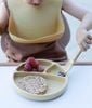 MINIKOIOI BỘ ĂN DẶM SỐ 2 CHO BÉ CHẤT LIỆU SILICONE CAO CẤP GỒM KHAY, YẾM VÀ MUỖNG
