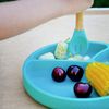 MINIKOIOI BỘ ĐÔI MUỖNG NĨA SILICONE TAY CẦM BẰNG GỖ TRE CHO BÉ