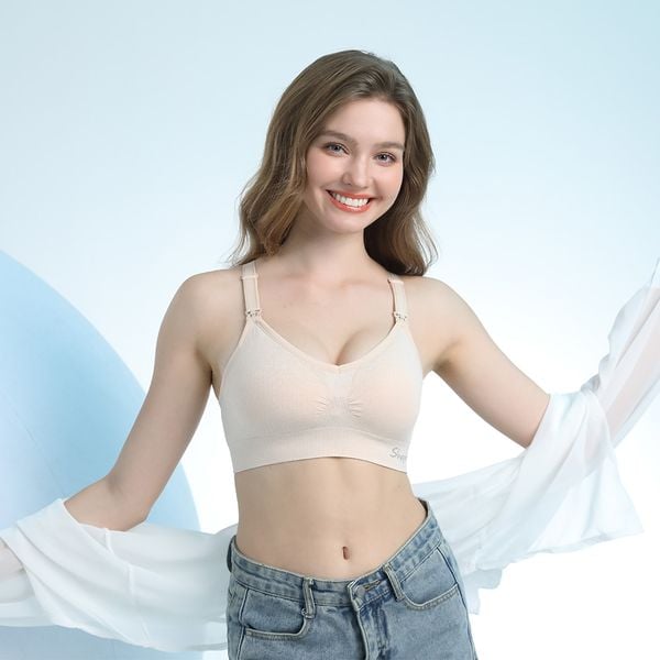 Shapee Áo Lót Bầu & Cho Con Bú Cozy Không Gọng, Tặng Kèm Miếng Nối