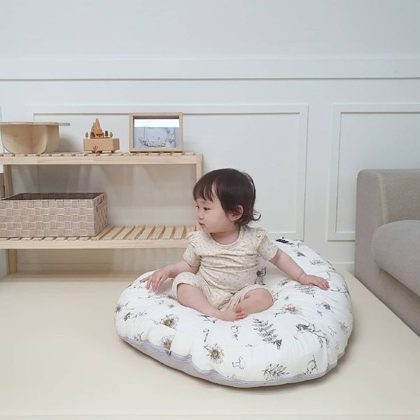 Elava Ruột Gối Chống Trào Ngược Cho Bé Sơ Sinh, 100% Bông Huvis Kháng Khuẩn (Không Kèm Vỏ Gối)