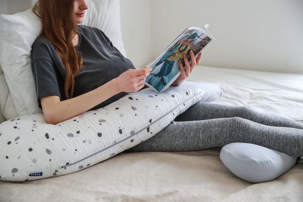 Elava Ruột Gối Bầu Đa Năng Chữ H Nâng Đỡ Toàn Thân, 100% Bông Huvis Kháng Khuẩn (Không Kèm Vỏ Gối)
